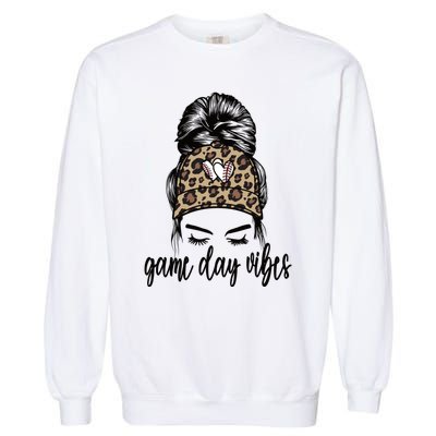 Game Day Vibes Baseball Game Day Gift Garment-Dyed Sweatshirt