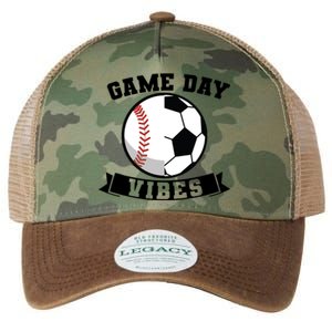 Game Day Vibes Baseball Gift Legacy Tie Dye Trucker Hat