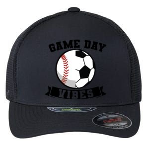 Game Day Vibes Baseball Gift Flexfit Unipanel Trucker Cap