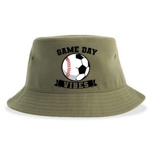 Game Day Vibes Baseball Gift Sustainable Bucket Hat