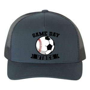 Game Day Vibes Baseball Gift Yupoong Adult 5-Panel Trucker Hat