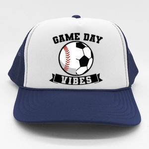 Game Day Vibes Baseball Gift Trucker Hat