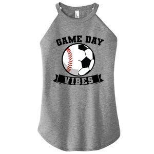 Game Day Vibes Baseball Gift Women's Perfect Tri Rocker Tank