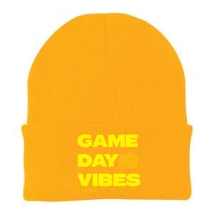 Game Day Vibes Funny Baseball Meaningful Gift Knit Cap Winter Beanie