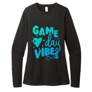 Game Day Vibes Inspirational Baseball Player Game Fan Cute Gift Womens CVC Long Sleeve Shirt