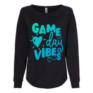 Game Day Vibes Inspirational Baseball Player Game Fan Cute Gift Womens California Wash Sweatshirt