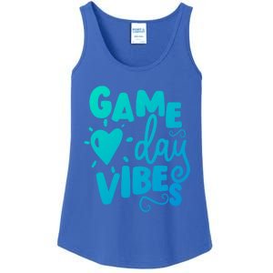 Game Day Vibes Inspirational Baseball Player Game Fan Cute Gift Ladies Essential Tank