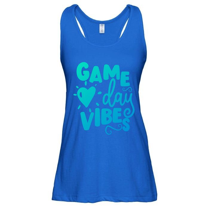 Game Day Vibes Inspirational Baseball Player Game Fan Cute Gift Ladies Essential Flowy Tank