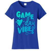 Game Day Vibes Inspirational Baseball Player Game Fan Cute Gift Women's T-Shirt