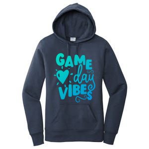 Game Day Vibes Inspirational Baseball Player Game Fan Cute Gift Women's Pullover Hoodie