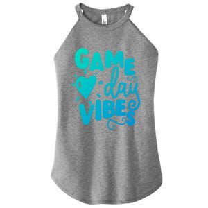 Game Day Vibes Inspirational Baseball Player Game Fan Cute Gift Women's Perfect Tri Rocker Tank