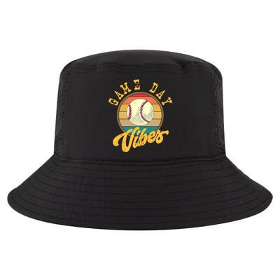 Game Day Vibes Retro Baseball Season Players And Fans Design Gift Cool Comfort Performance Bucket Hat