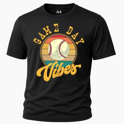 Game Day Vibes Retro Baseball Season Players And Fans Design Gift Performance Shirt