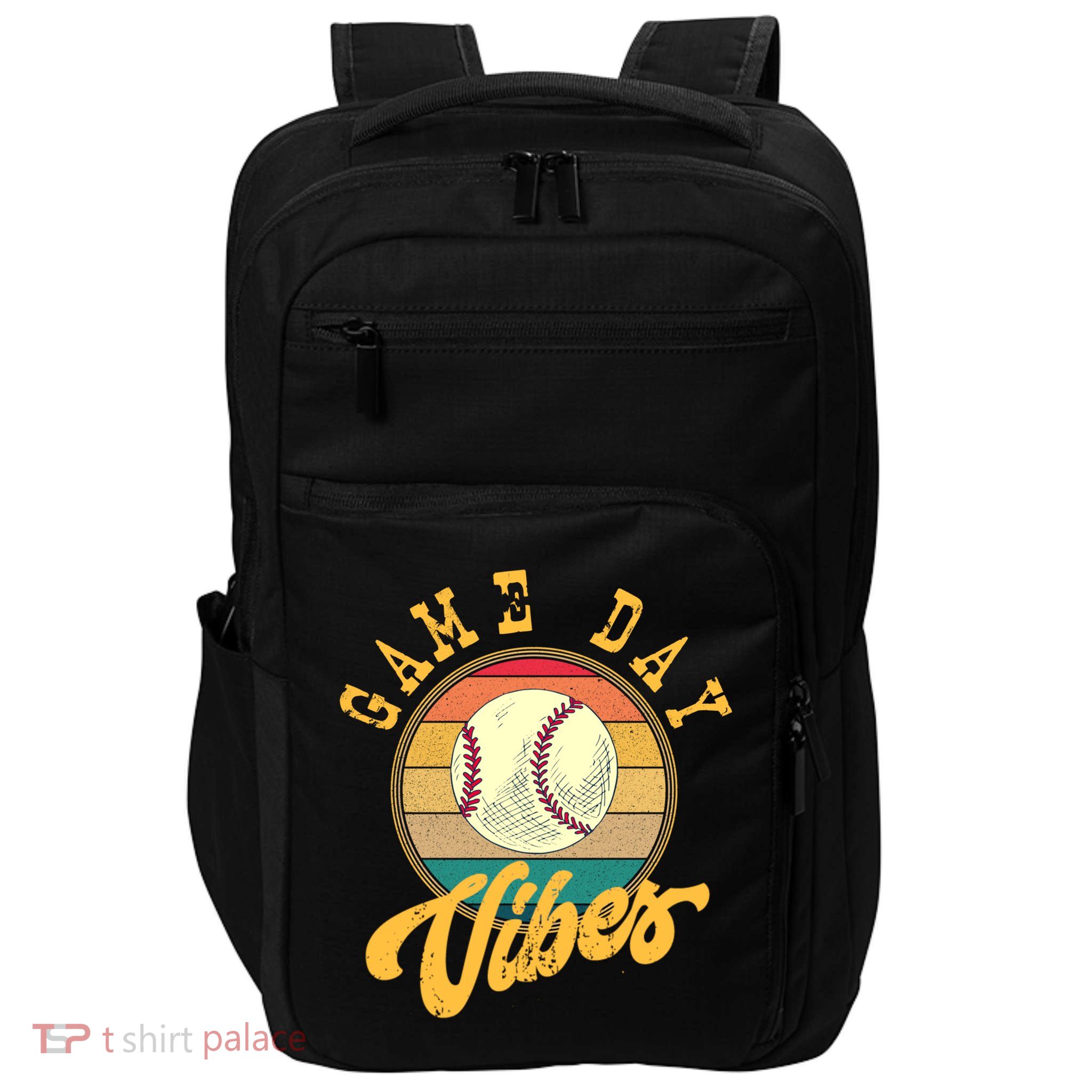 Game Day Vibes Retro Baseball Season Players And Fans Design Gift Impact Tech Backpack