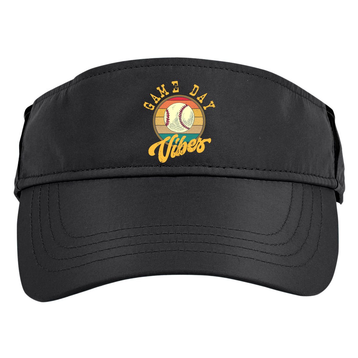 Game Day Vibes Retro Baseball Season Players And Fans Design Gift Adult Drive Performance Visor