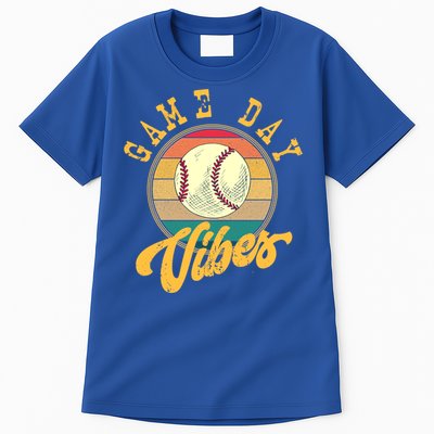 Game Day Vibes Retro Baseball Season Players And Fans Design Gift Tall T-Shirt
