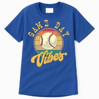 Game Day Vibes Retro Baseball Season Players And Fans Design Gift Tall T-Shirt