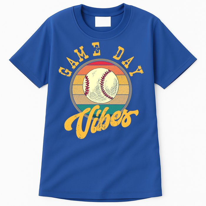 Game Day Vibes Retro Baseball Season Players And Fans Design Gift Tall T-Shirt