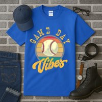 Game Day Vibes Retro Baseball Season Players And Fans Design Gift Tall T-Shirt