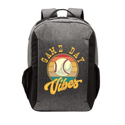 Game Day Vibes Retro Baseball Season Players And Fans Design Gift Vector Backpack
