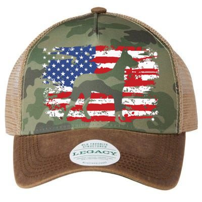 Great Dane Vintage American Flag Legacy Tie Dye Trucker Hat