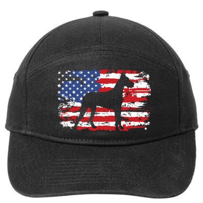 Great Dane Vintage American Flag 7-Panel Snapback Hat