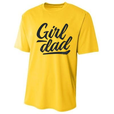 Girl Dad Vintage Gift Performance Sprint T-Shirt