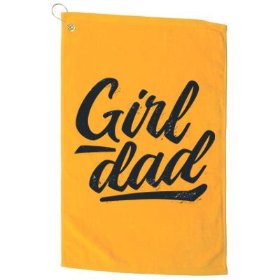 Girl Dad Vintage Gift Platinum Collection Golf Towel