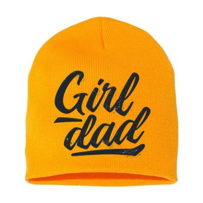 Girl Dad Vintage Gift Short Acrylic Beanie