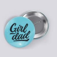 Girl Dad Vintage Gift Button