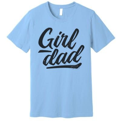 Girl Dad Vintage Gift Premium T-Shirt