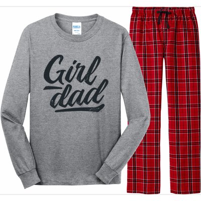 Girl Dad Vintage Gift Long Sleeve Pajama Set