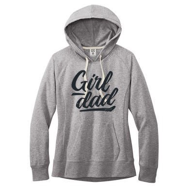 Girl Dad Vintage Gift Women's Fleece Hoodie