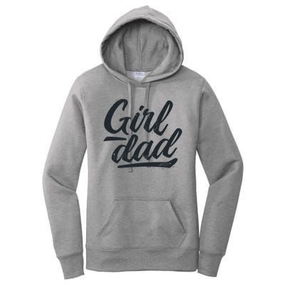 Girl Dad Vintage Gift Women's Pullover Hoodie