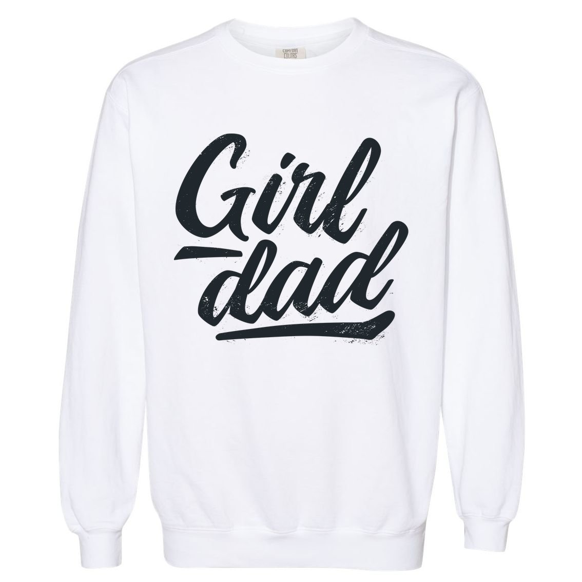 Girl Dad Vintage Gift Garment-Dyed Sweatshirt