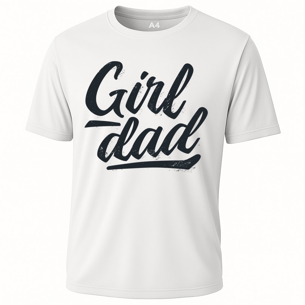 Girl Dad Vintage Gift Cooling Performance Crew T-Shirt