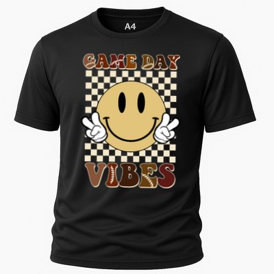 Game Day Vibes Retro Smile Football Performance Shirt