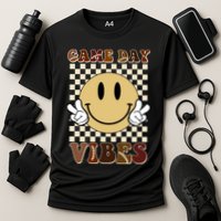 Game Day Vibes Retro Smile Football Performance Shirt