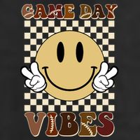 Game Day Vibes Retro Smile Football Beanie