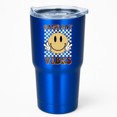 Game Day Vibes Retro Smile Football Tumbler