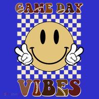 Game Day Vibes Retro Smile Football Baby Bodysuit