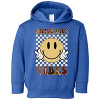 Game Day Vibes Retro Smile Football Toddler Hoodie