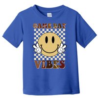 Game Day Vibes Retro Smile Football Toddler T-Shirt