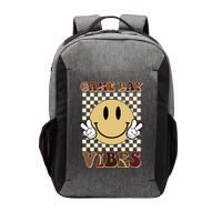 Game Day Vibes Retro Smile Football Vector Backpack