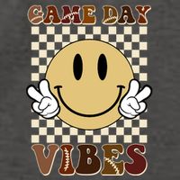 Game Day Vibes Retro Smile Football Vector Backpack