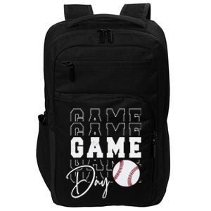 Game Day Vibes Baseball Mom Baseball Life Impact Tech Backpack