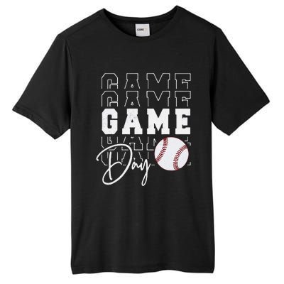 Game Day Vibes Baseball Mom Baseball Life Tall Fusion ChromaSoft Performance T-Shirt