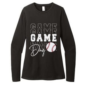 Game Day Vibes Baseball Mom Baseball Life Womens CVC Long Sleeve Shirt