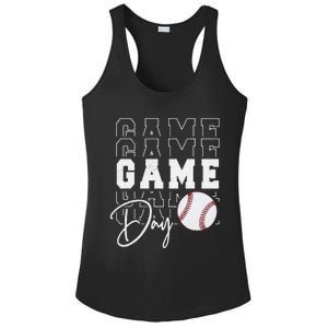 Game Day Vibes Baseball Mom Baseball Life Ladies PosiCharge Competitor Racerback Tank