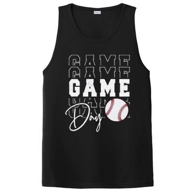 Game Day Vibes Baseball Mom Baseball Life PosiCharge Competitor Tank